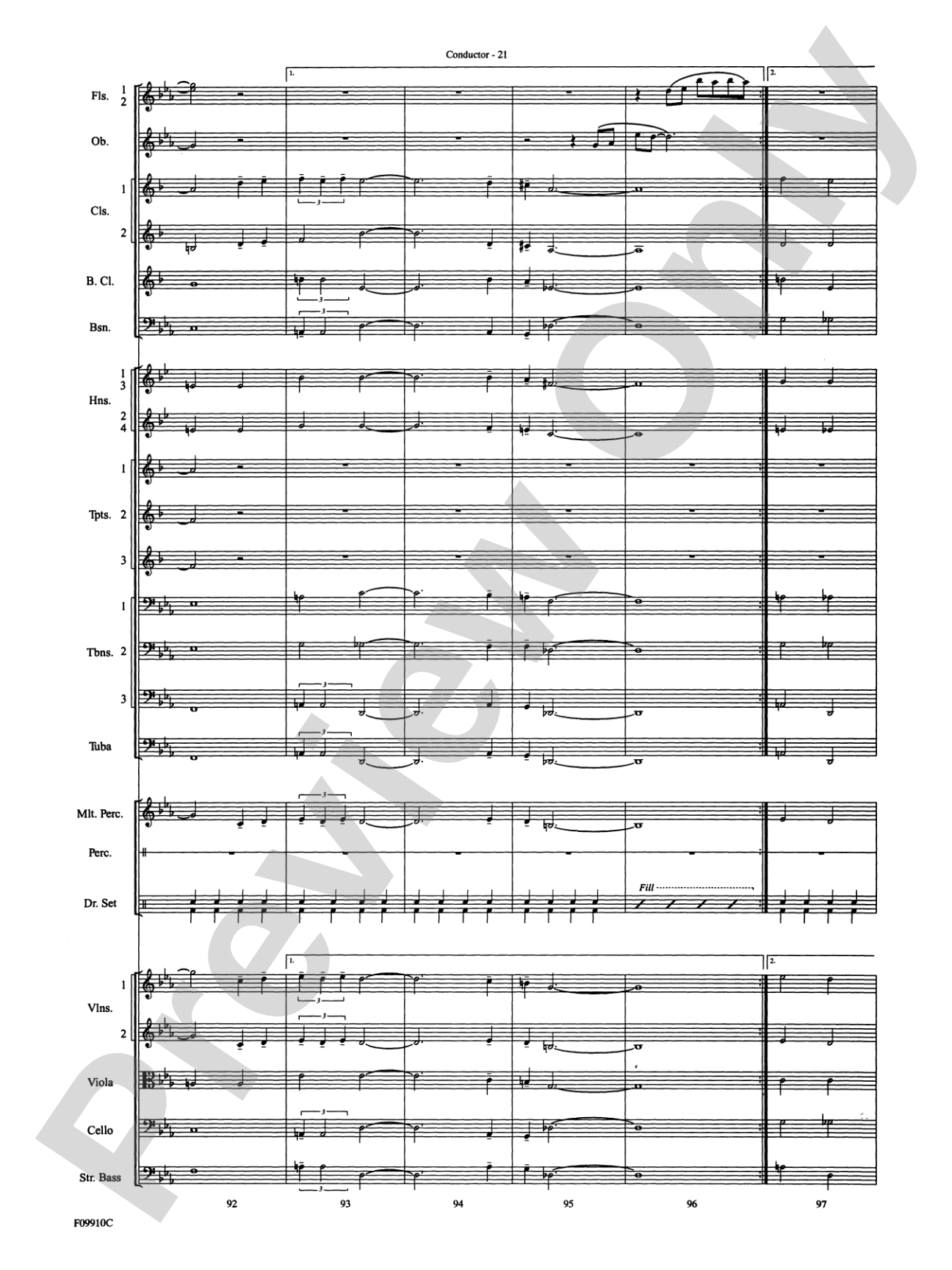 A Touch of Jazz: Full Orchestra Conductor Score & Parts
