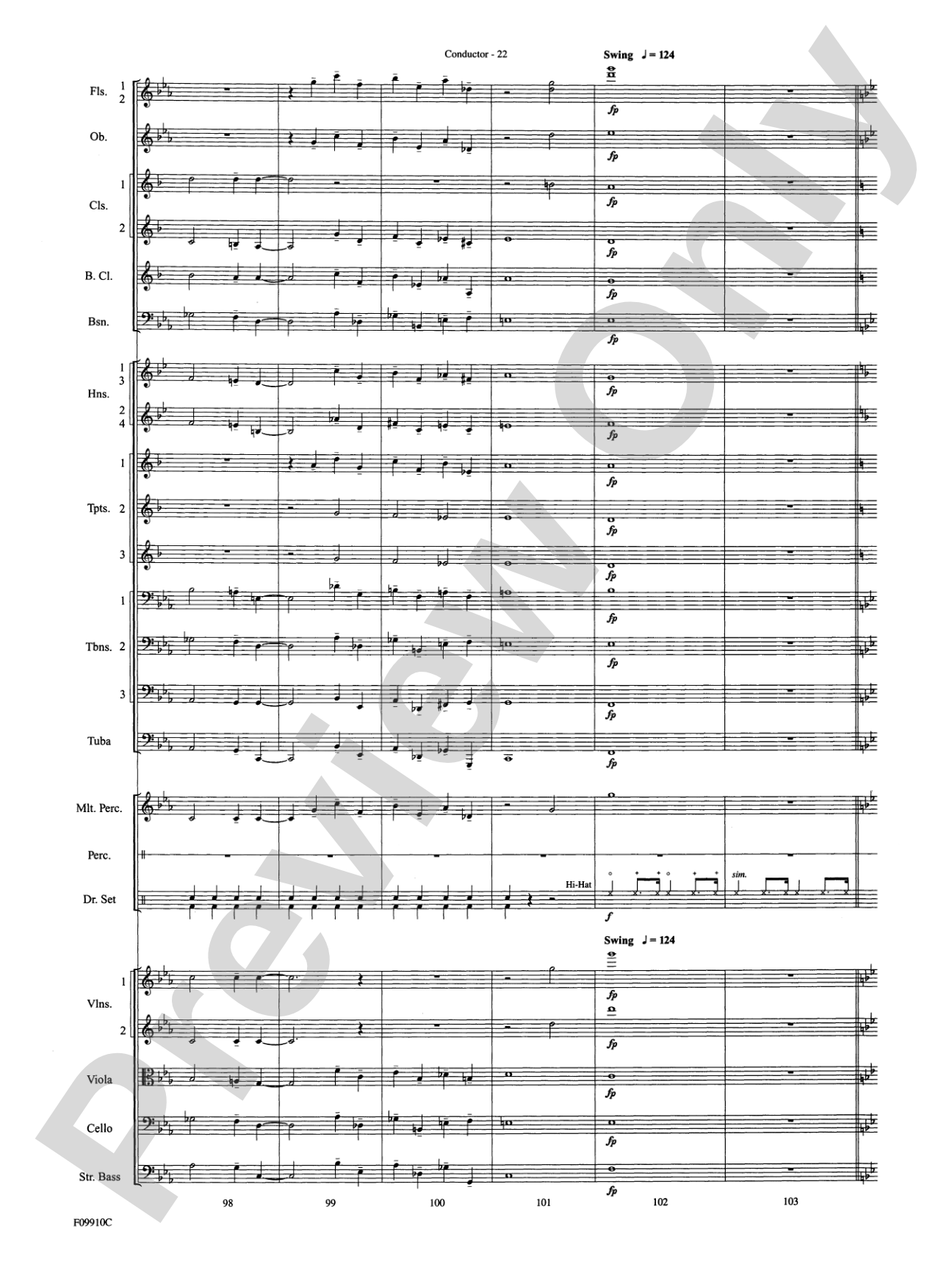 A Touch of Jazz: Full Orchestra Conductor Score & Parts