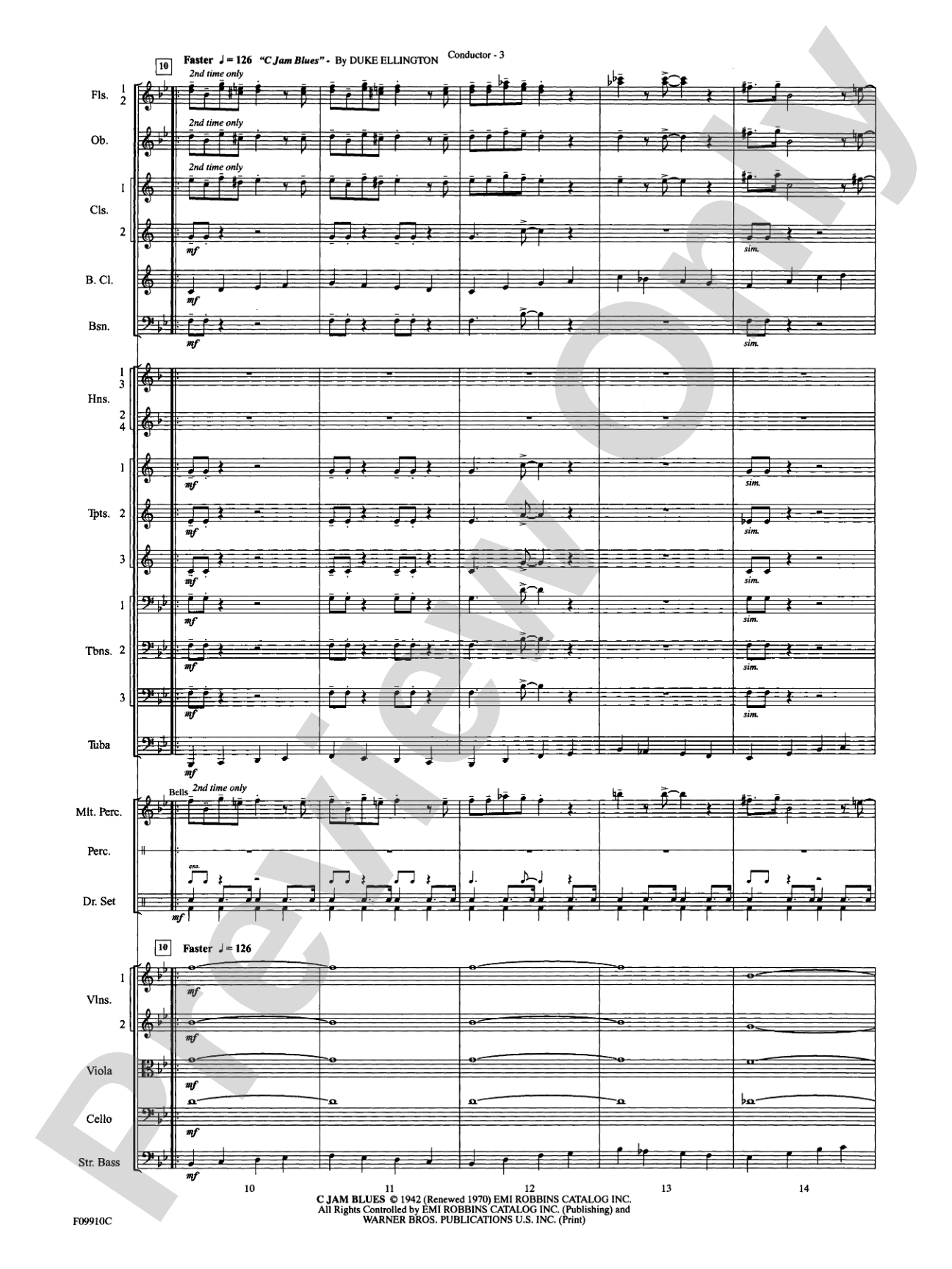 A Touch of Jazz: Full Orchestra Conductor Score & Parts