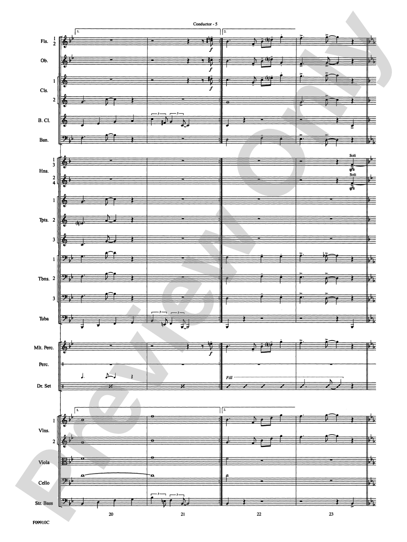 A Touch of Jazz: Full Orchestra Conductor Score & Parts