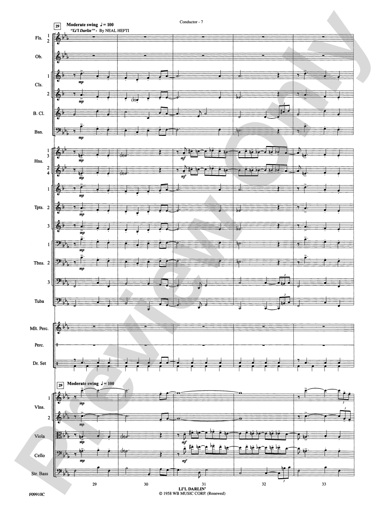 A Touch of Jazz: Full Orchestra Conductor Score & Parts