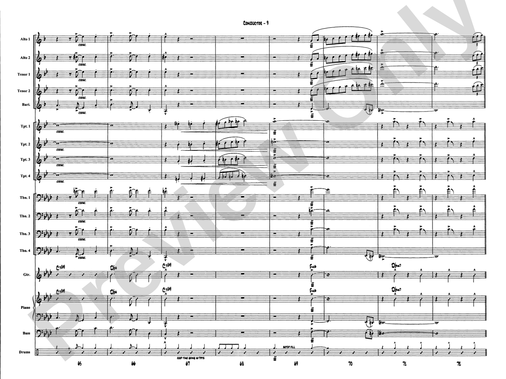 Caravan: Jazz Ensemble Conductor Score & Parts