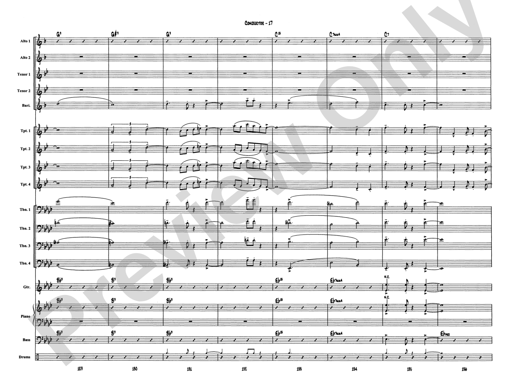 Caravan: Jazz Ensemble Conductor Score & Parts