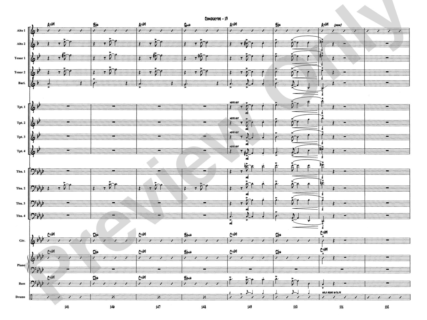 Caravan: Jazz Ensemble Conductor Score & Parts