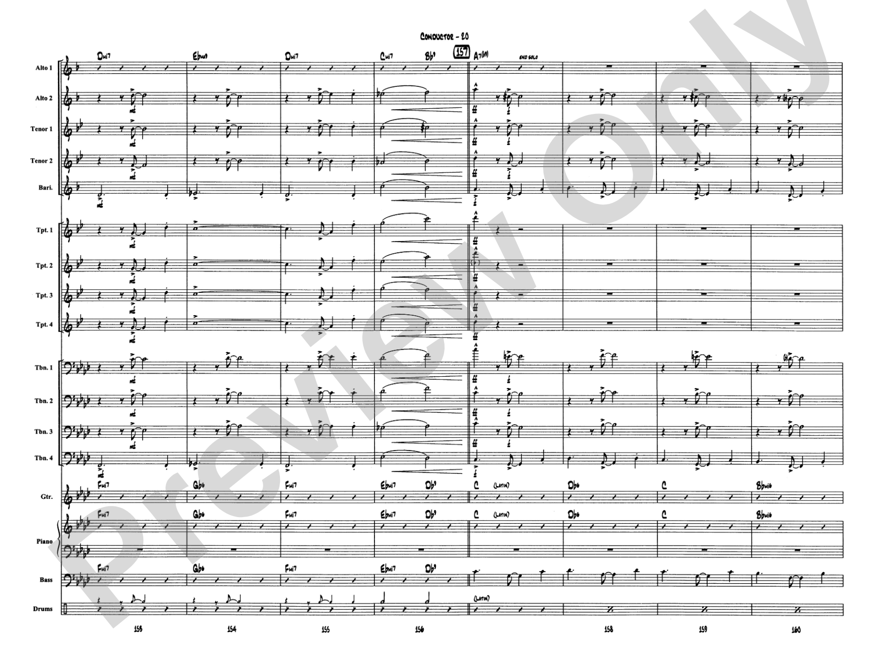 Caravan: Jazz Ensemble Conductor Score & Parts