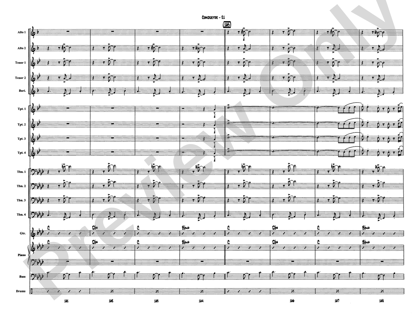 Caravan: Jazz Ensemble Conductor Score & Parts