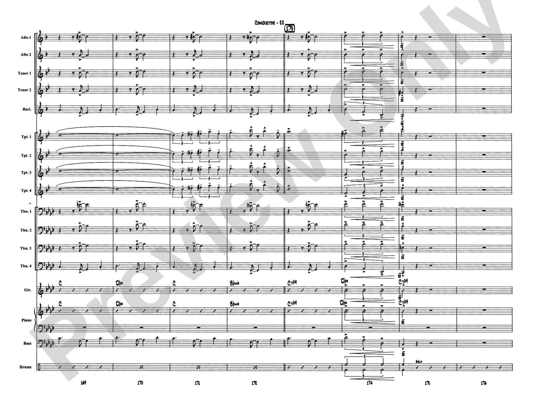 Caravan: Jazz Ensemble Conductor Score & Parts