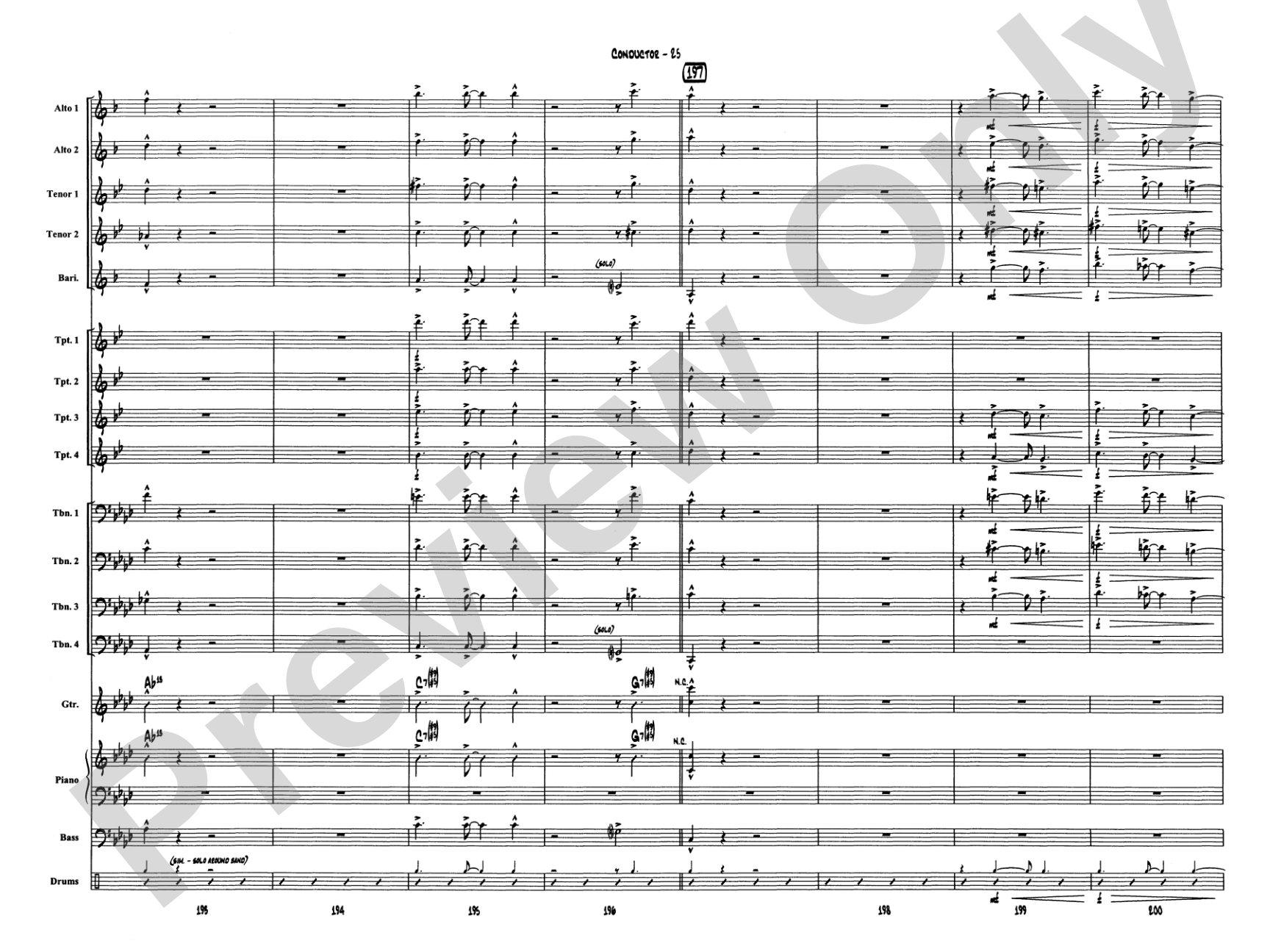 Caravan: Jazz Ensemble Conductor Score & Parts