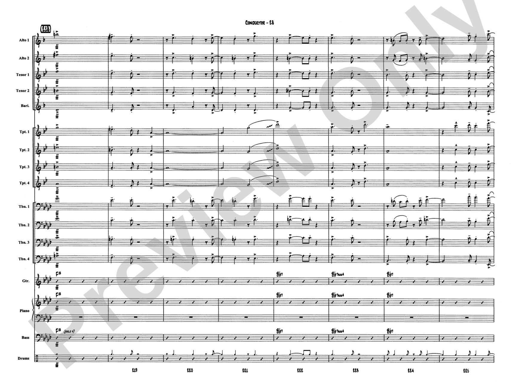 Caravan: Jazz Ensemble Conductor Score & Parts