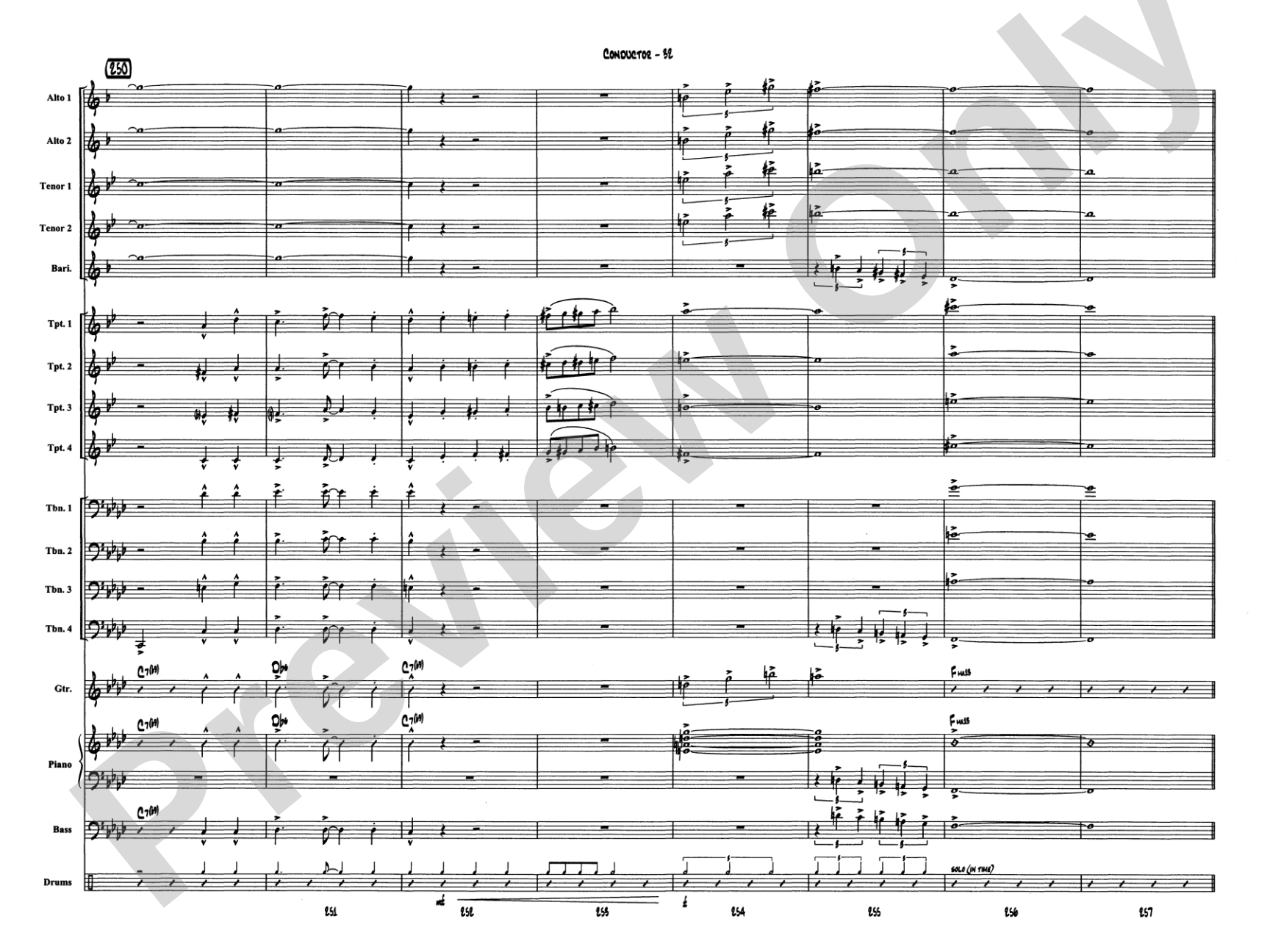 Caravan: Jazz Ensemble Conductor Score & Parts