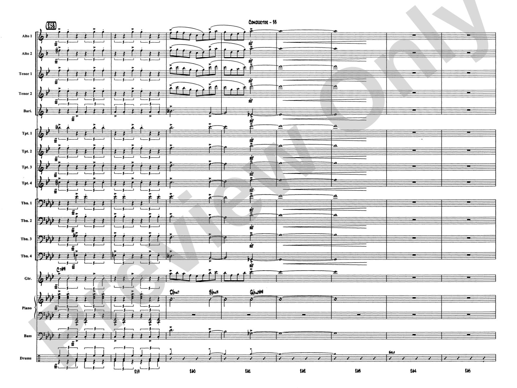 Caravan: Jazz Ensemble Conductor Score & Parts