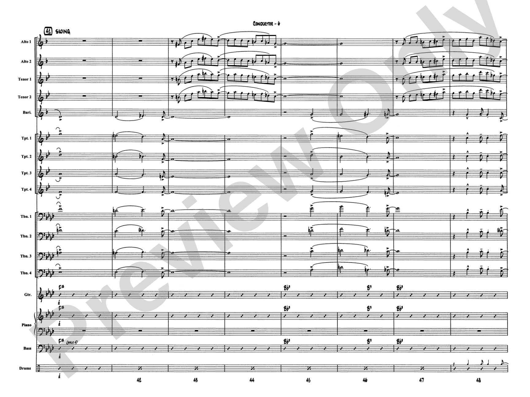 Caravan: Jazz Ensemble Conductor Score & Parts