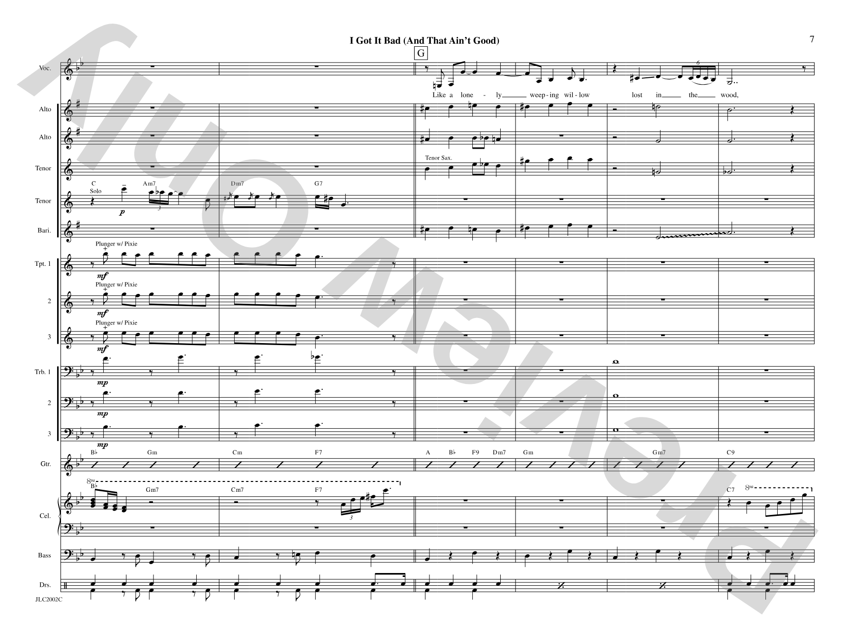 I Got It Bad: Jazz Ensemble Conductor Score & Parts