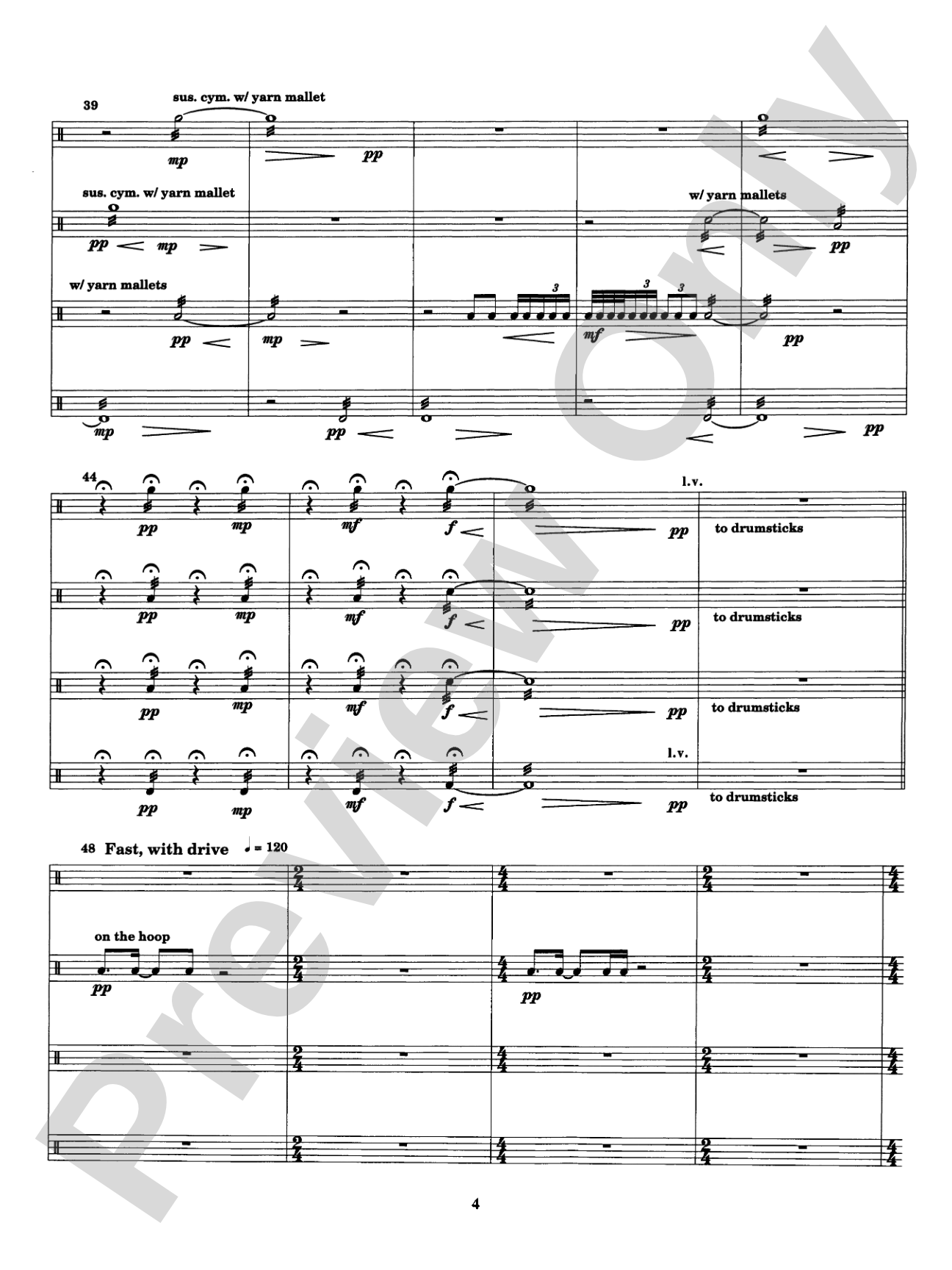 Four on the Floor: Percussion Ensemble Book