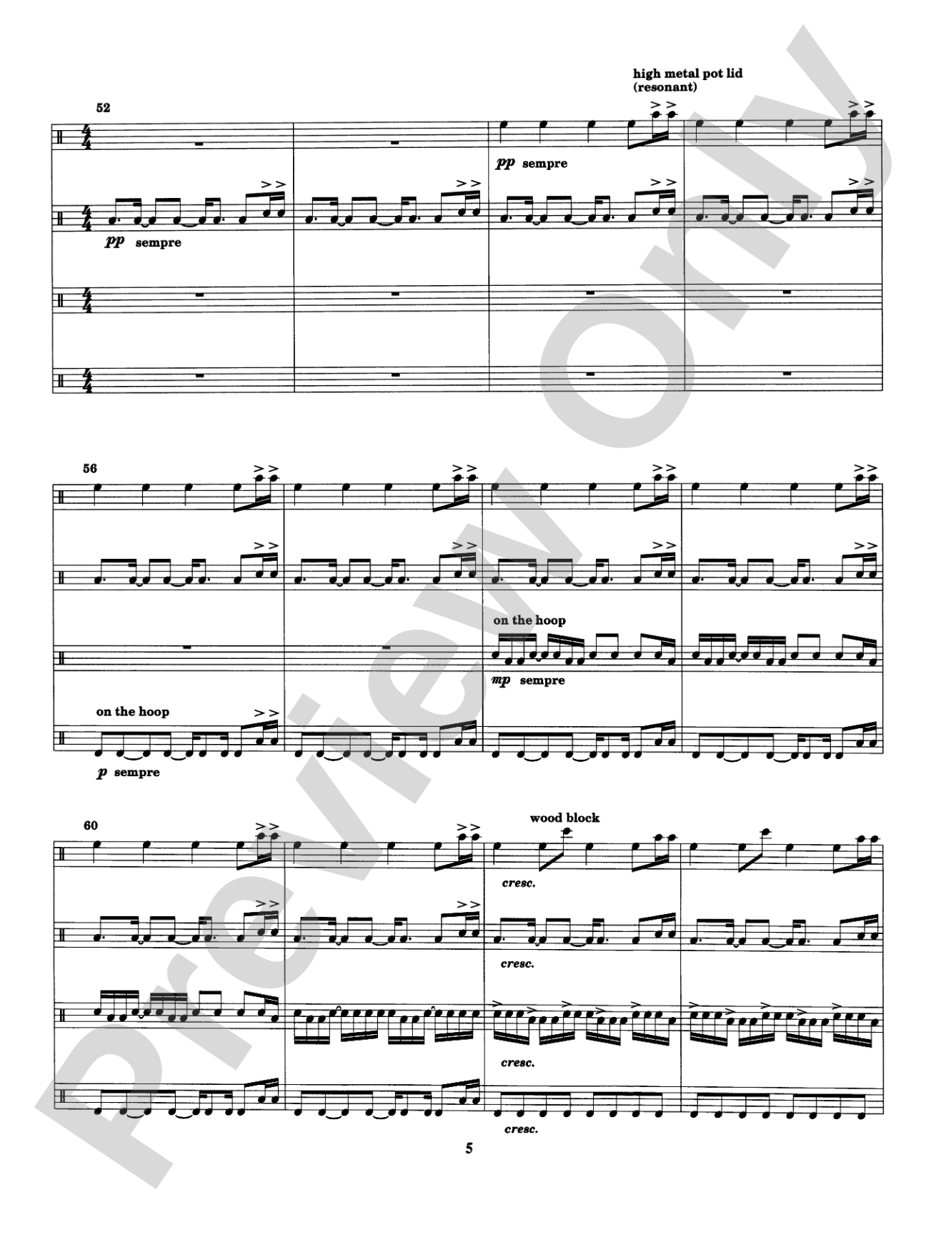 Four on the Floor: Percussion Ensemble Book