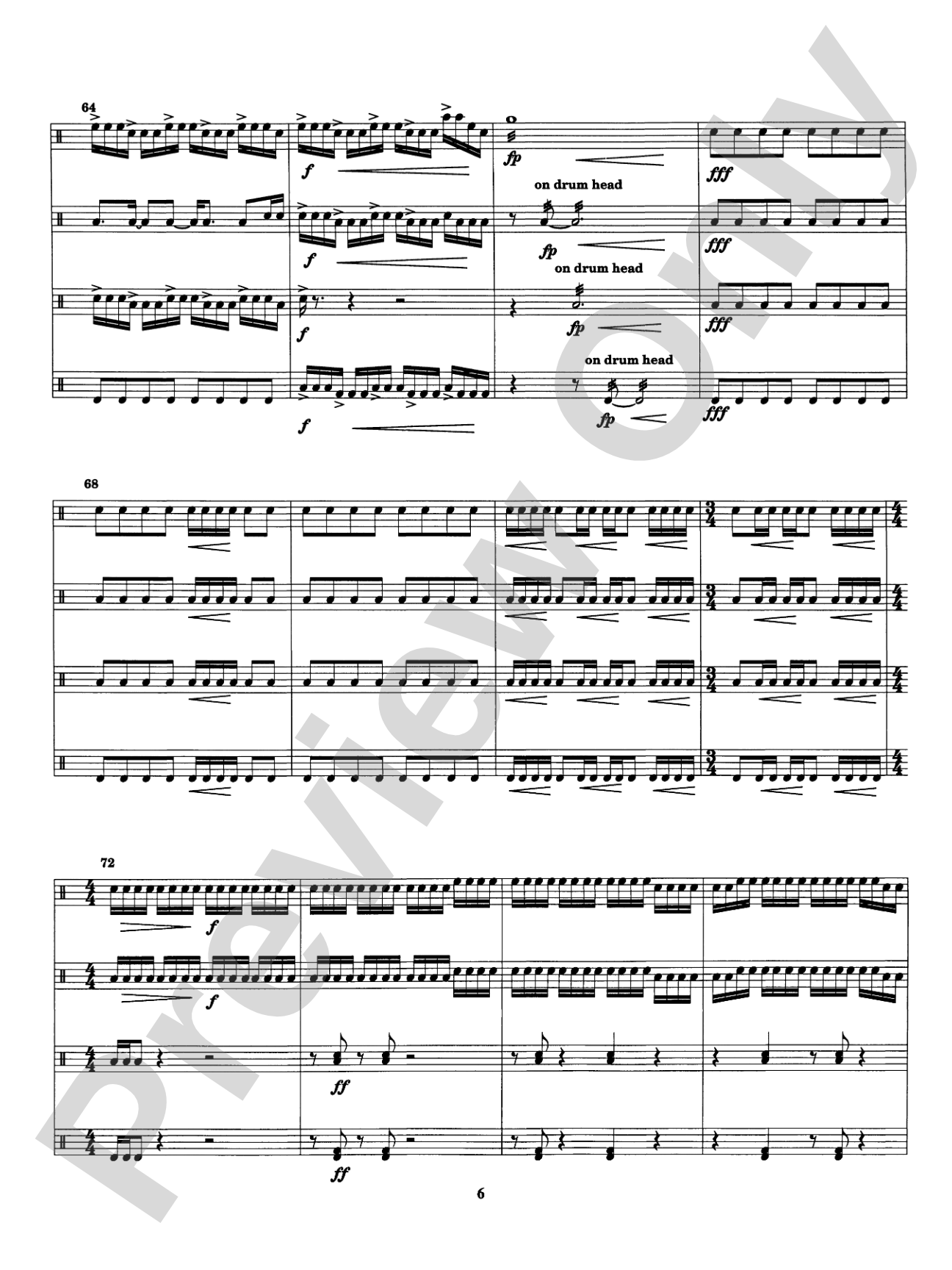 Four on the Floor: Percussion Ensemble Book