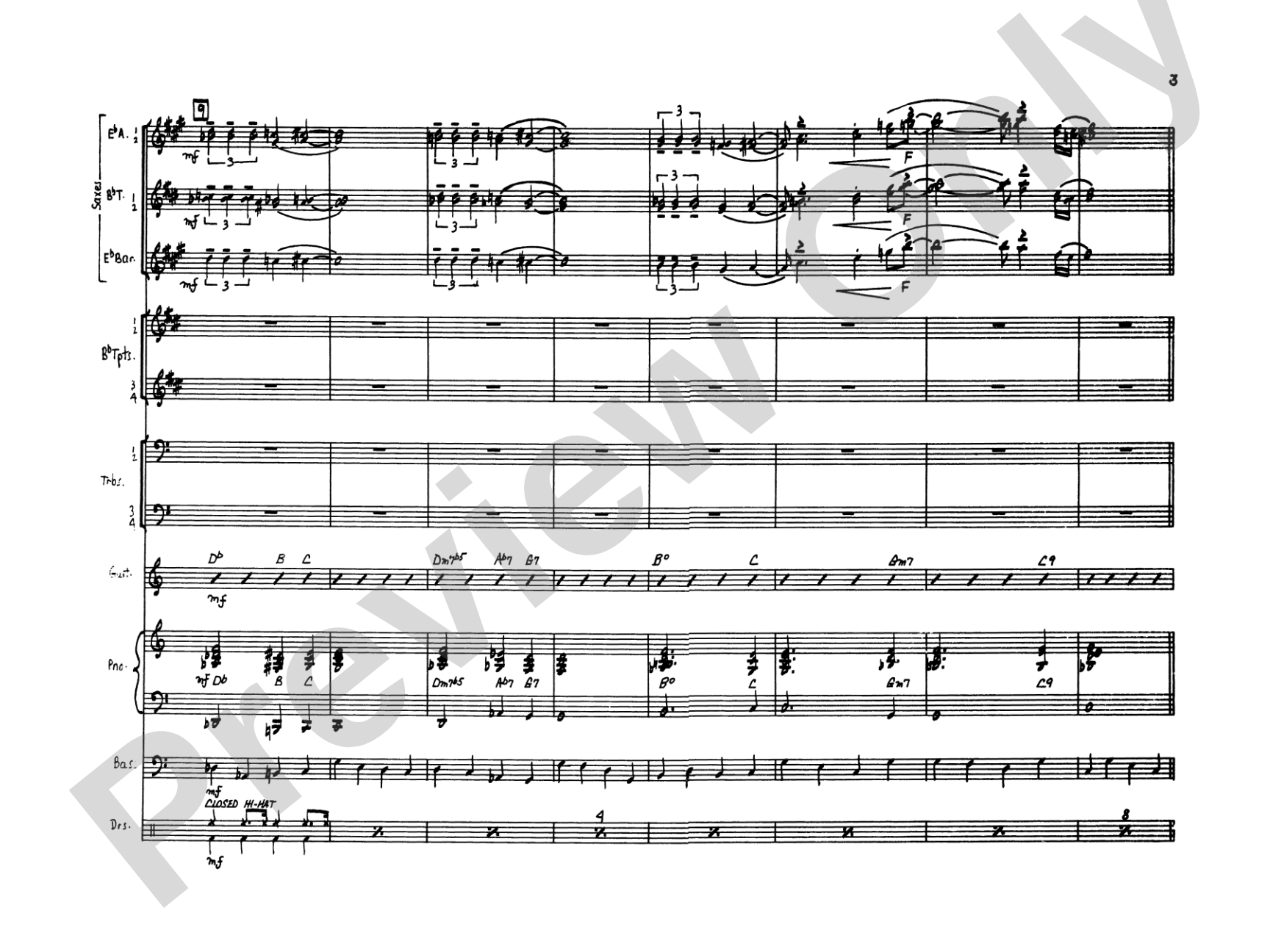 April in Paris: Score