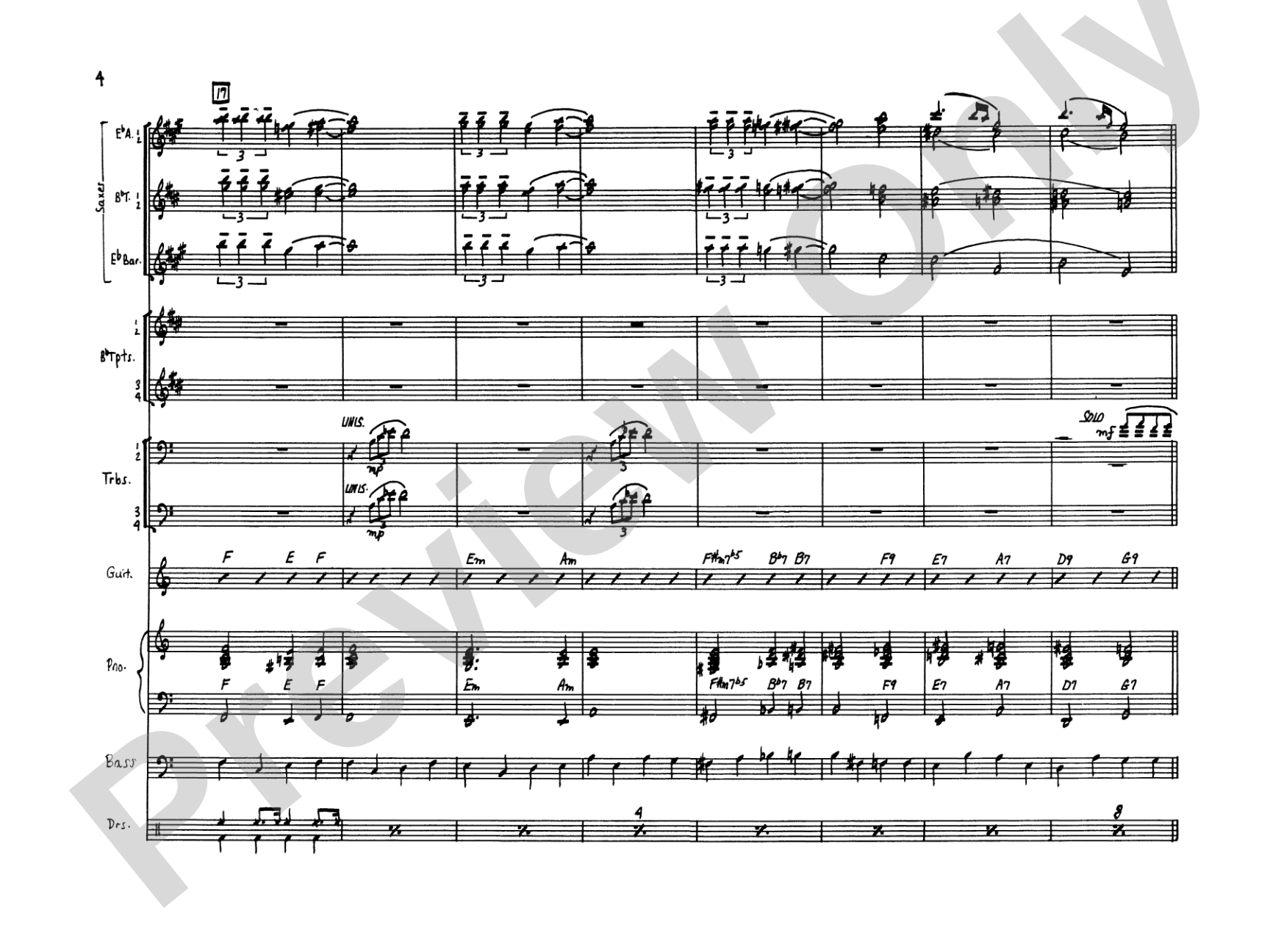 April in Paris: Score