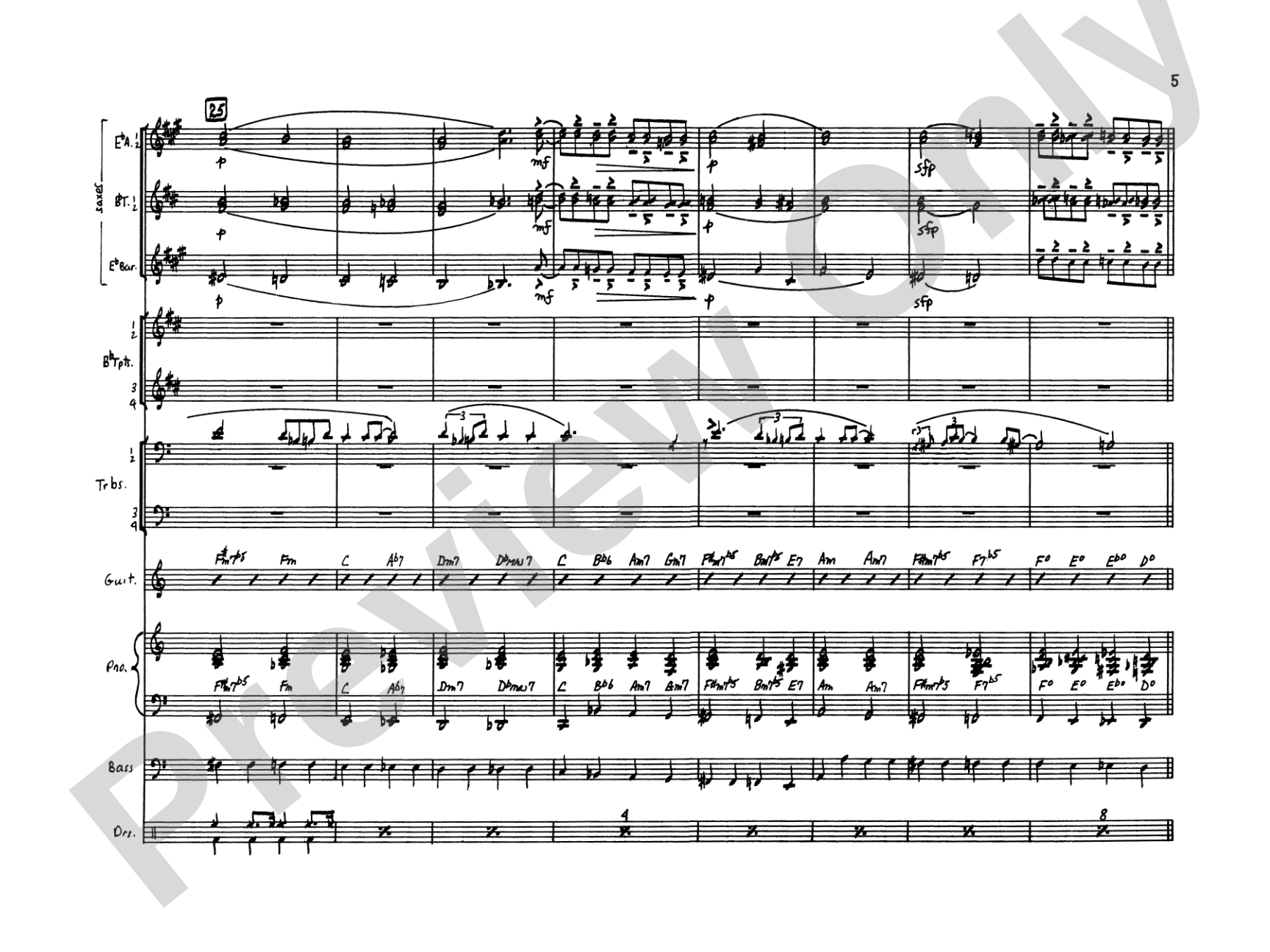 April in Paris: Score