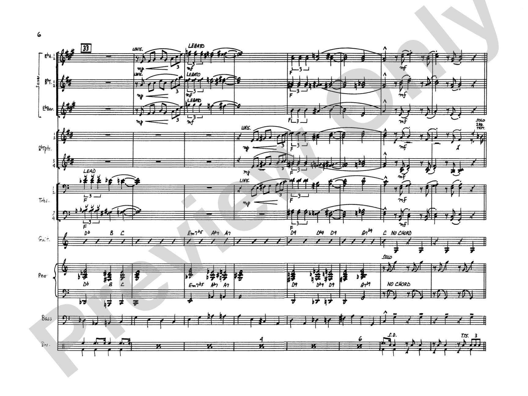 April in Paris: Score