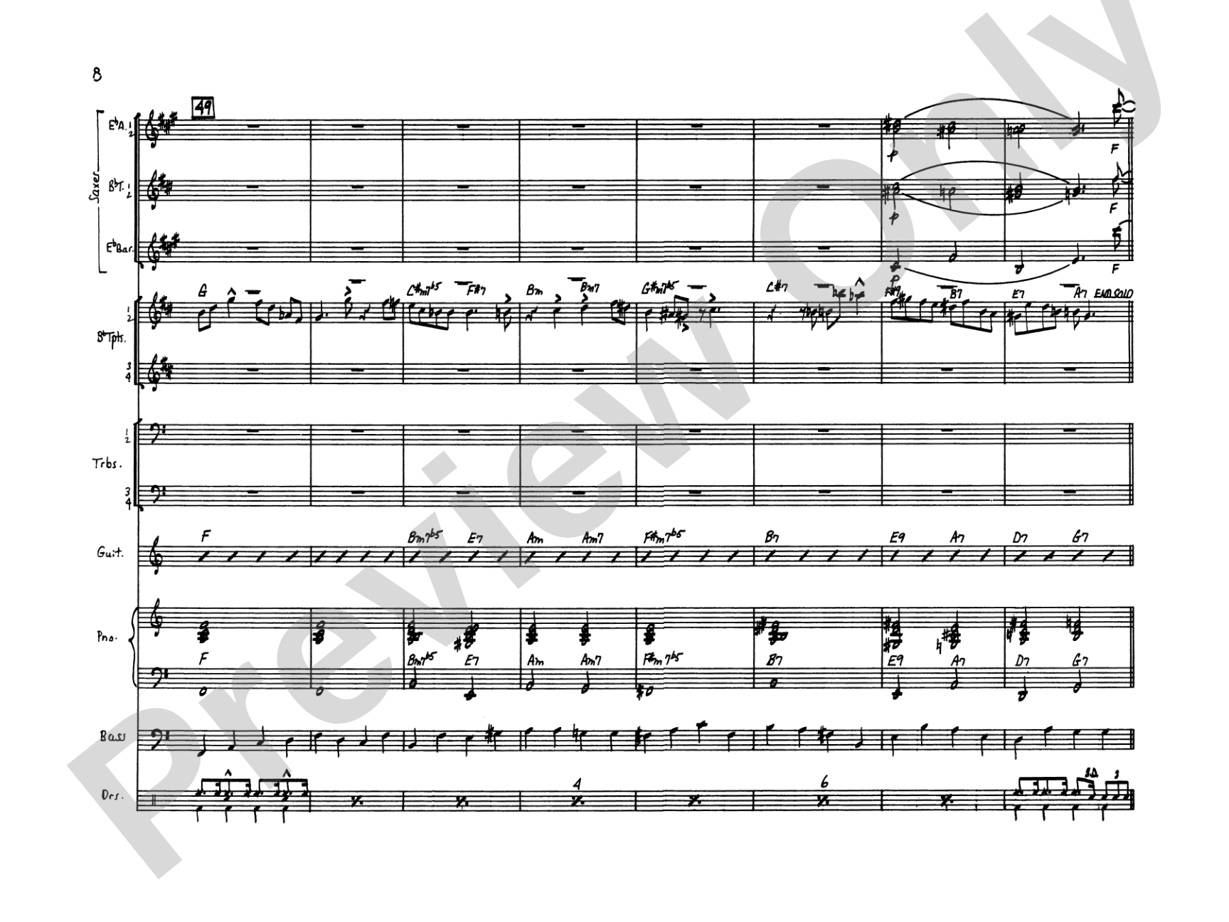 April in Paris: Score