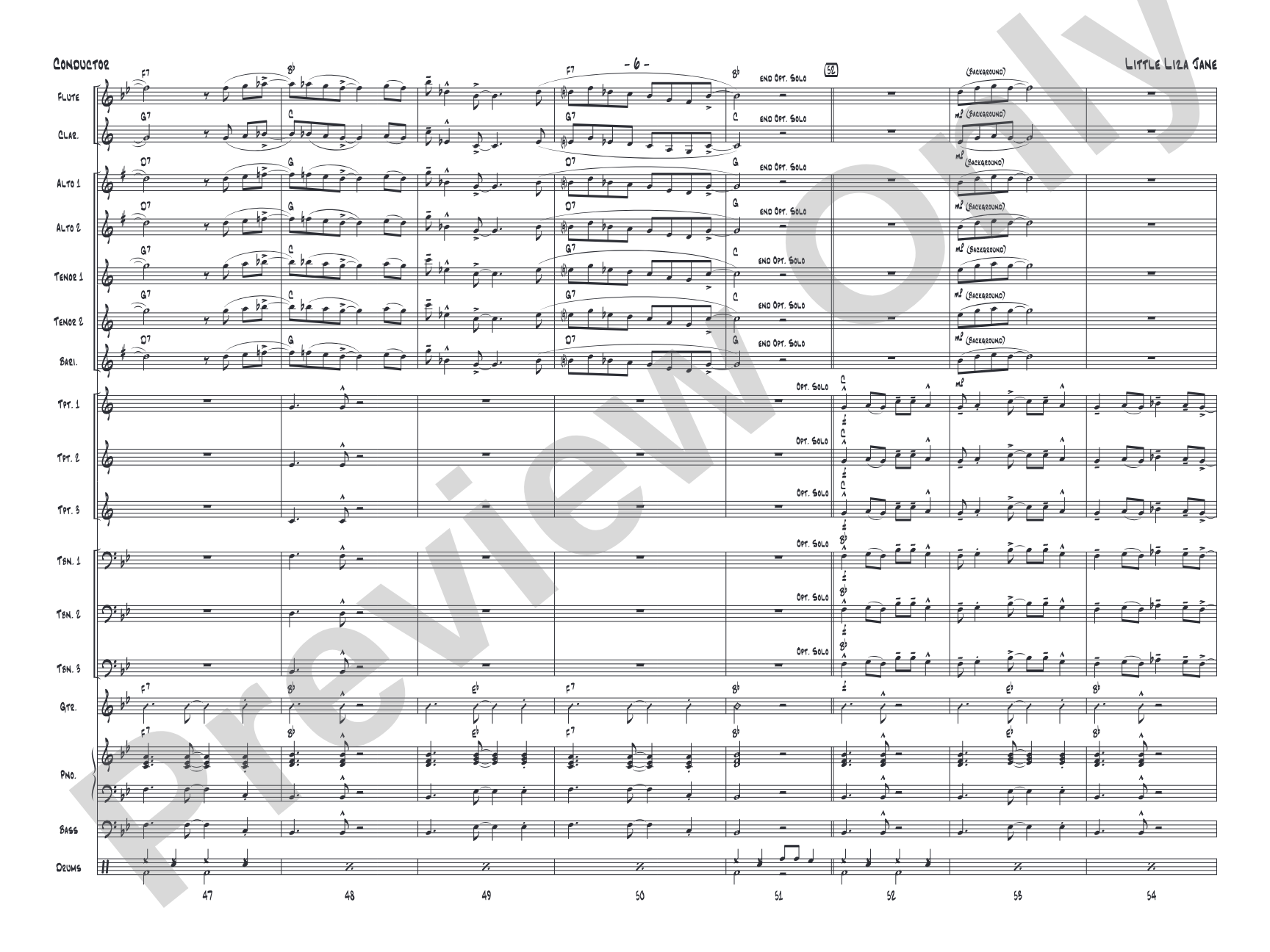 Little Liza Jane: Jazz Ensemble Conductor Score & Parts