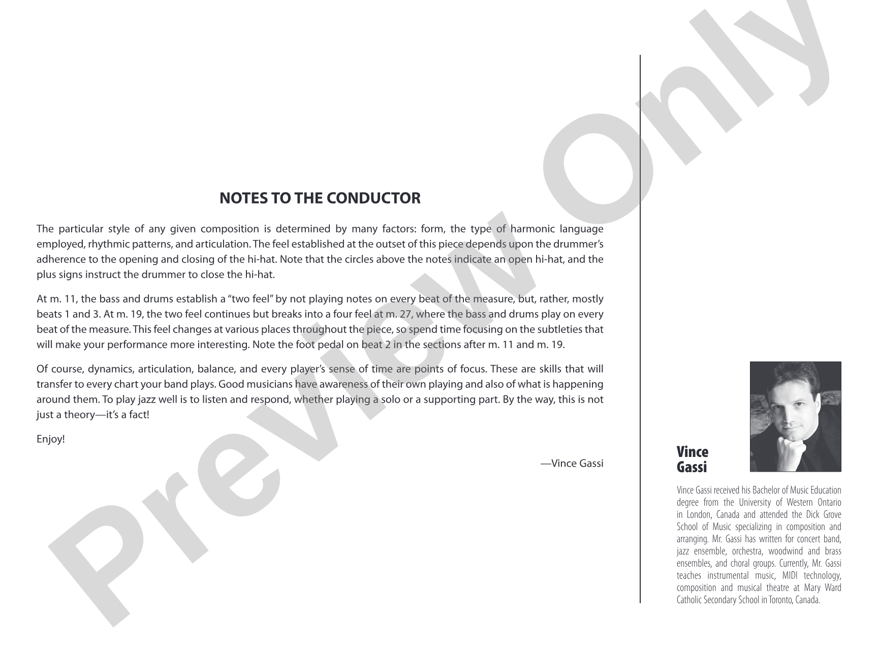 The Big Band Theory: Jazz Ensemble Conductor Score & Parts