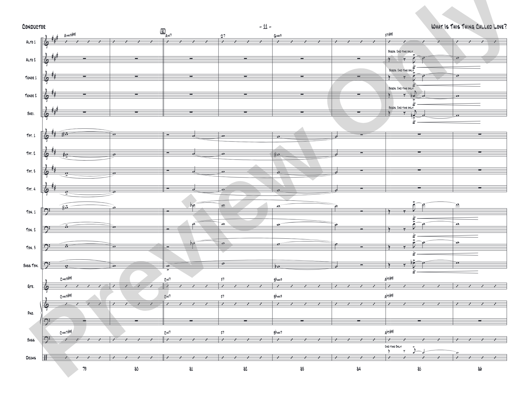 What Is This Thing Called Love? (from Wake Up and Dream): Jazz Ensemble Conductor Score & Parts