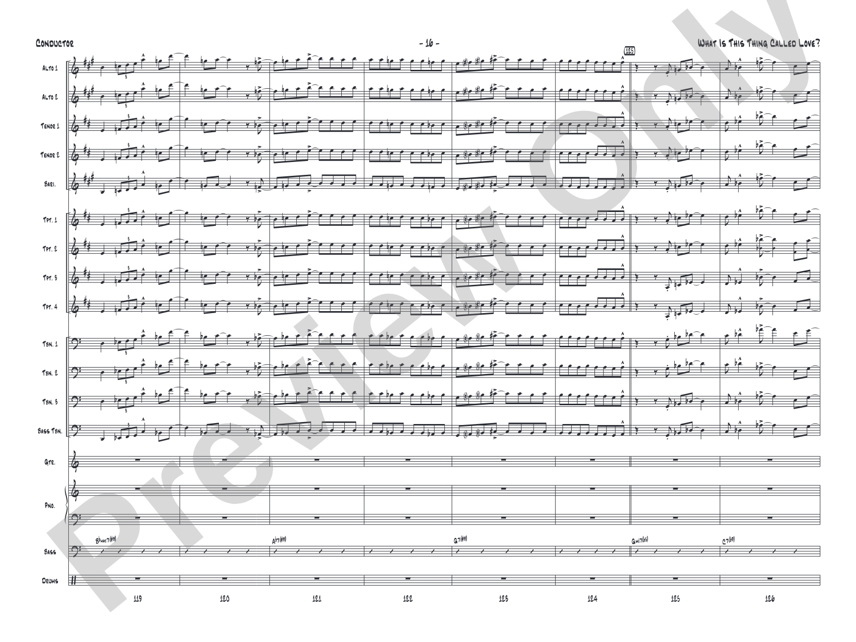 What Is This Thing Called Love? (from Wake Up and Dream): Jazz Ensemble Conductor Score & Parts