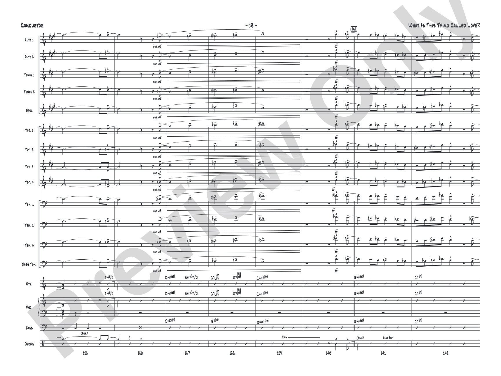 What Is This Thing Called Love? (from Wake Up and Dream): Jazz Ensemble Conductor Score & Parts