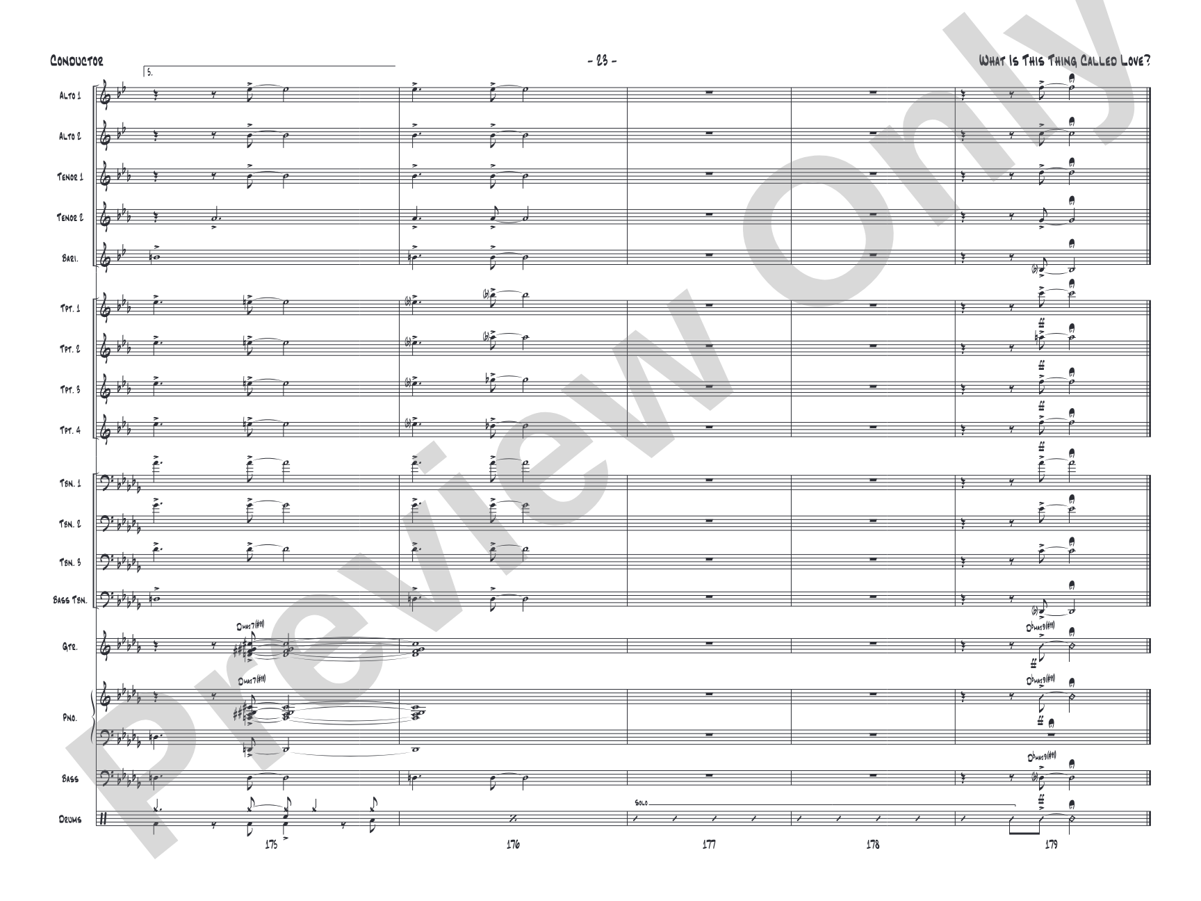 What Is This Thing Called Love? (from Wake Up and Dream): Jazz Ensemble Conductor Score & Parts