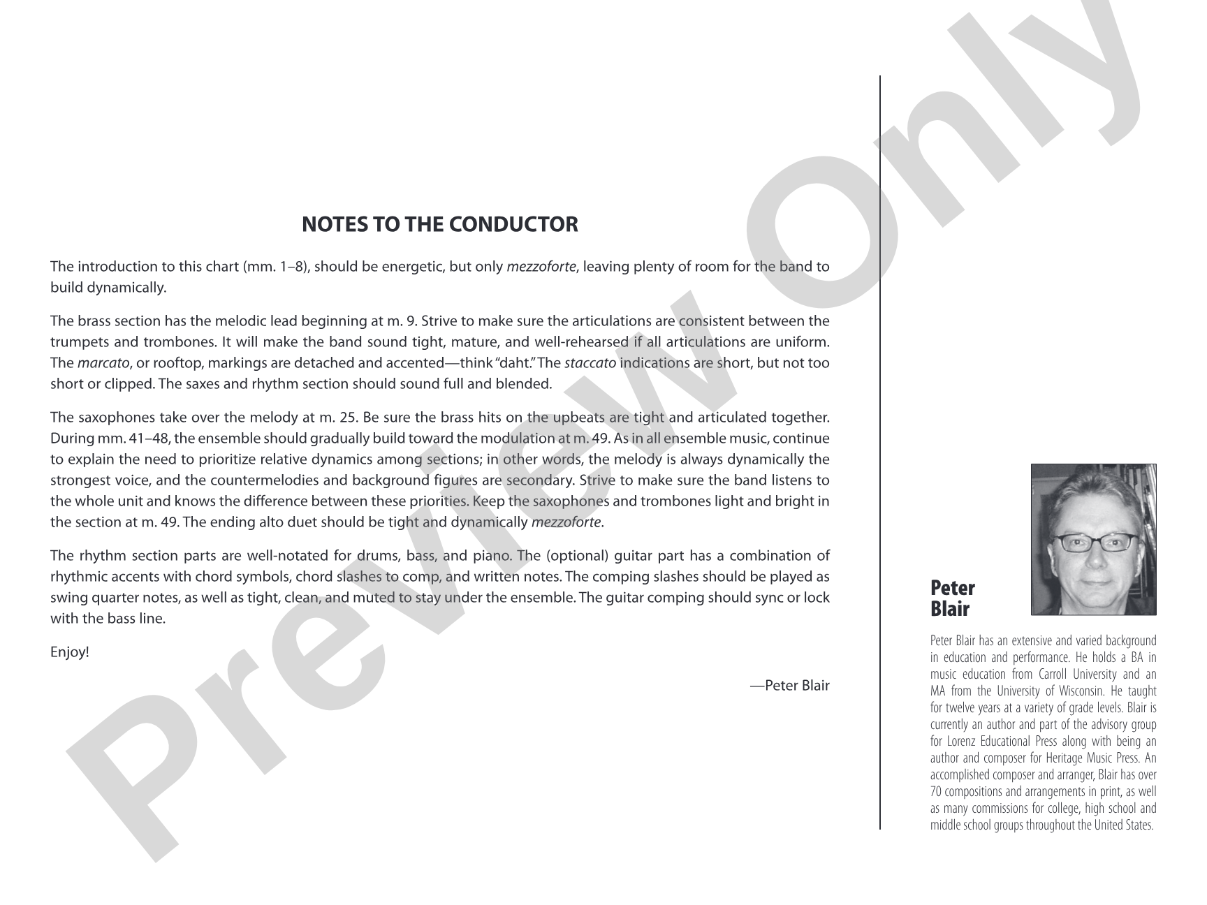 Up on the Housetop: Jazz Ensemble Conductor Score & Parts