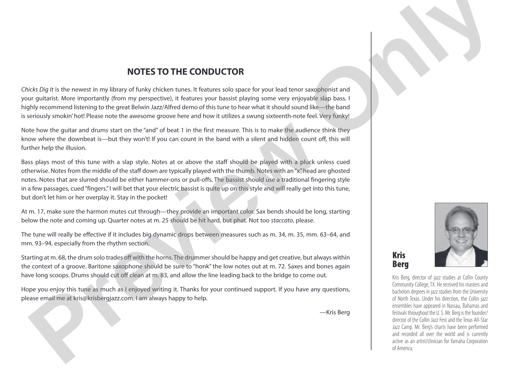 Chicks Dig It: Jazz Ensemble Conductor Score & Parts