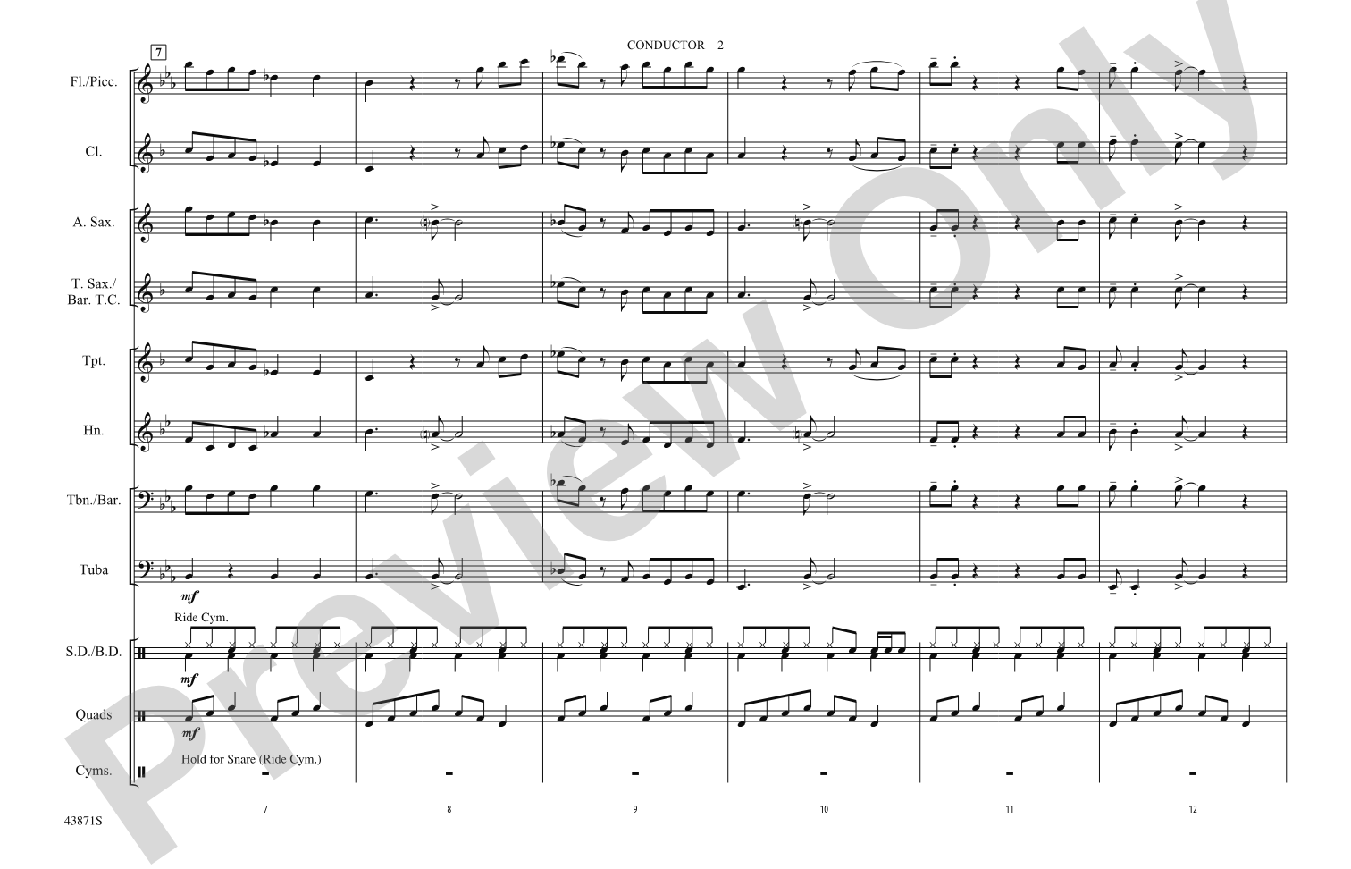 Celebration: Marching Band Conductor Score & Parts