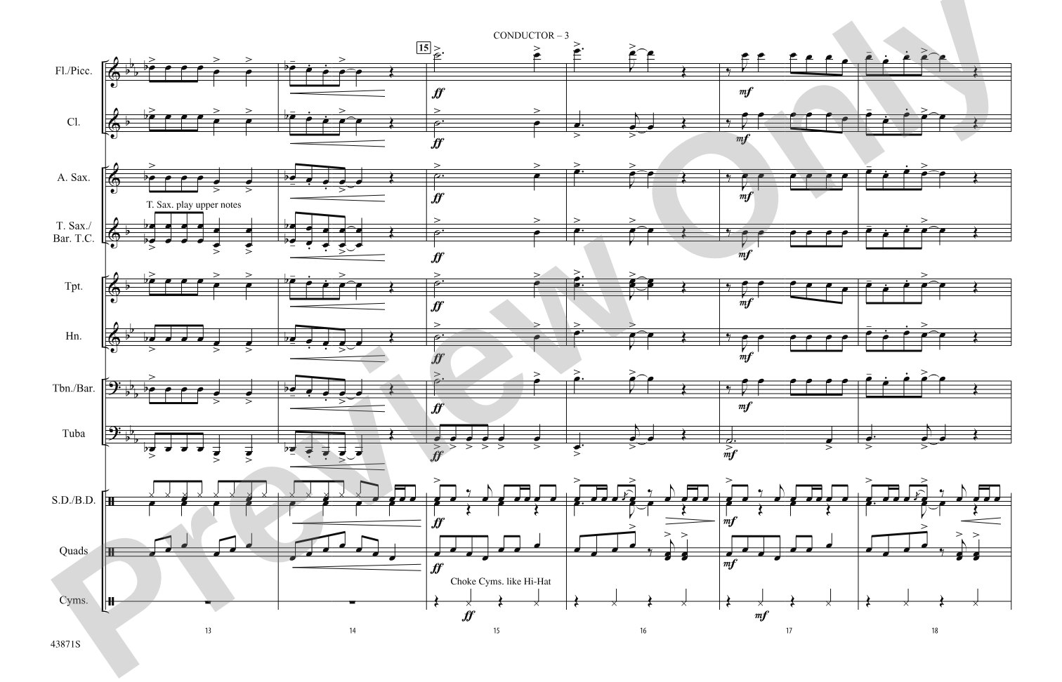 Celebration: Marching Band Conductor Score & Parts