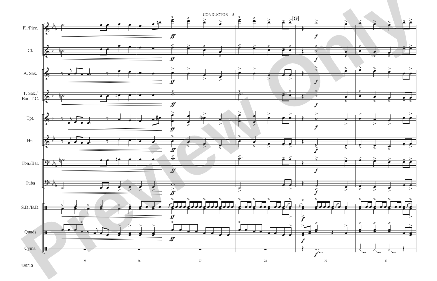 Celebration: Marching Band Conductor Score & Parts