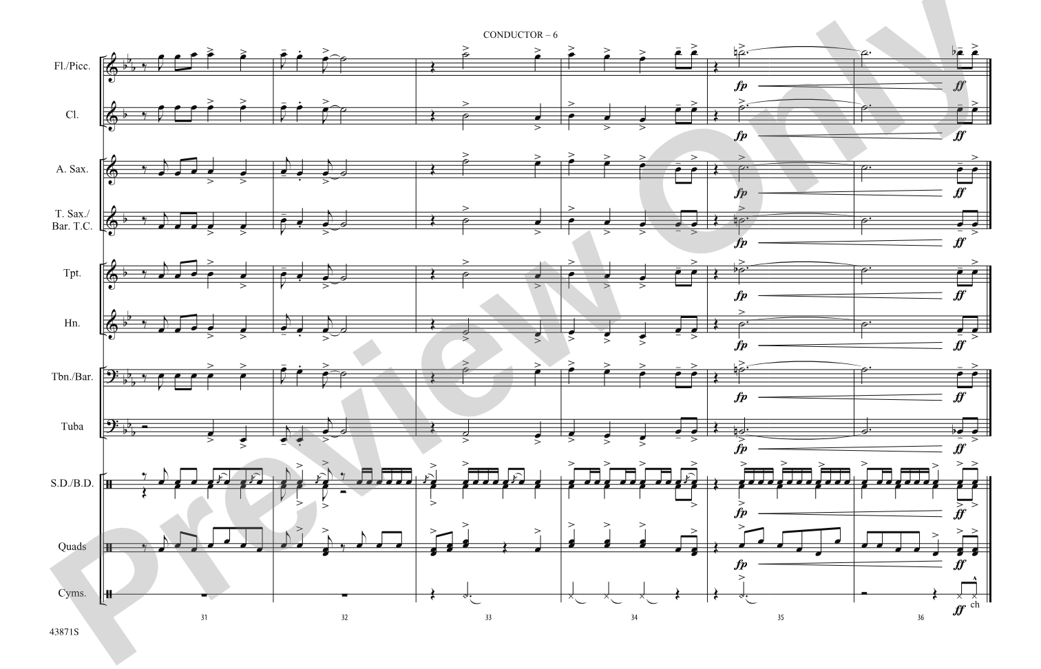Celebration: Marching Band Conductor Score & Parts