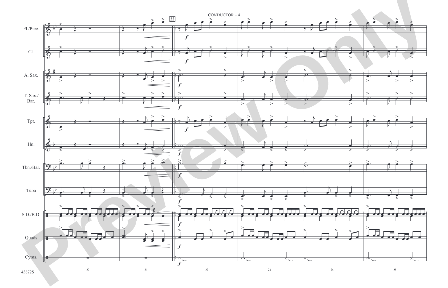 Cool Kids: Marching Band Conductor Score & Parts