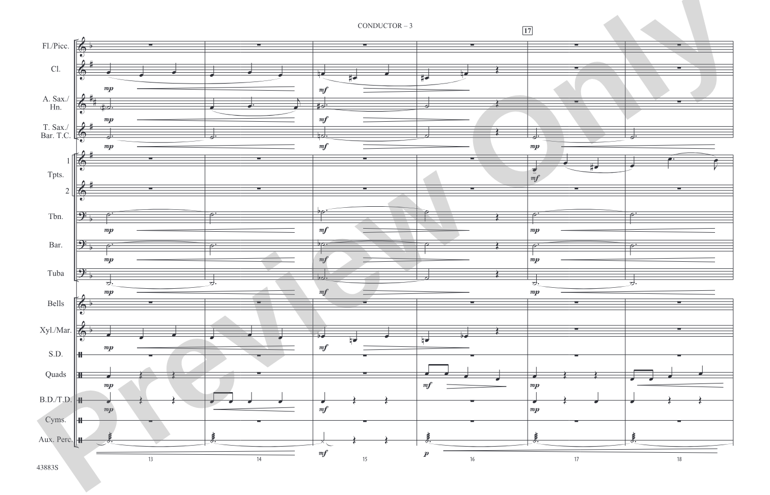 Godzilla, Part 1: Marching Band Conductor Score & Parts