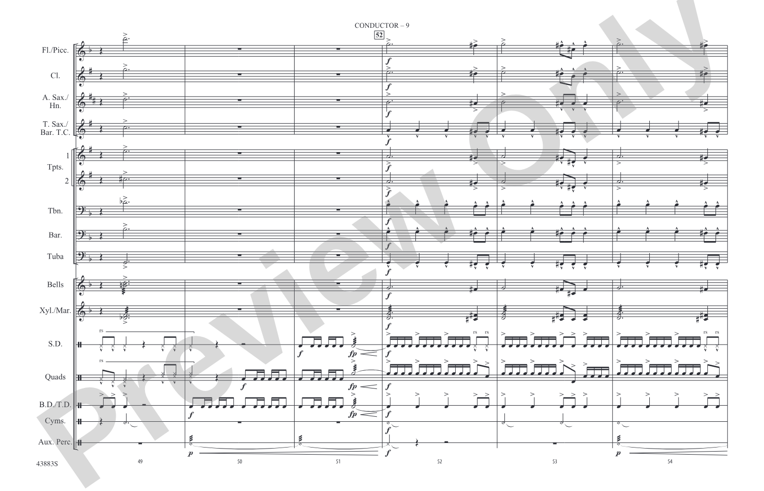 Godzilla, Part 1: Marching Band Conductor Score & Parts