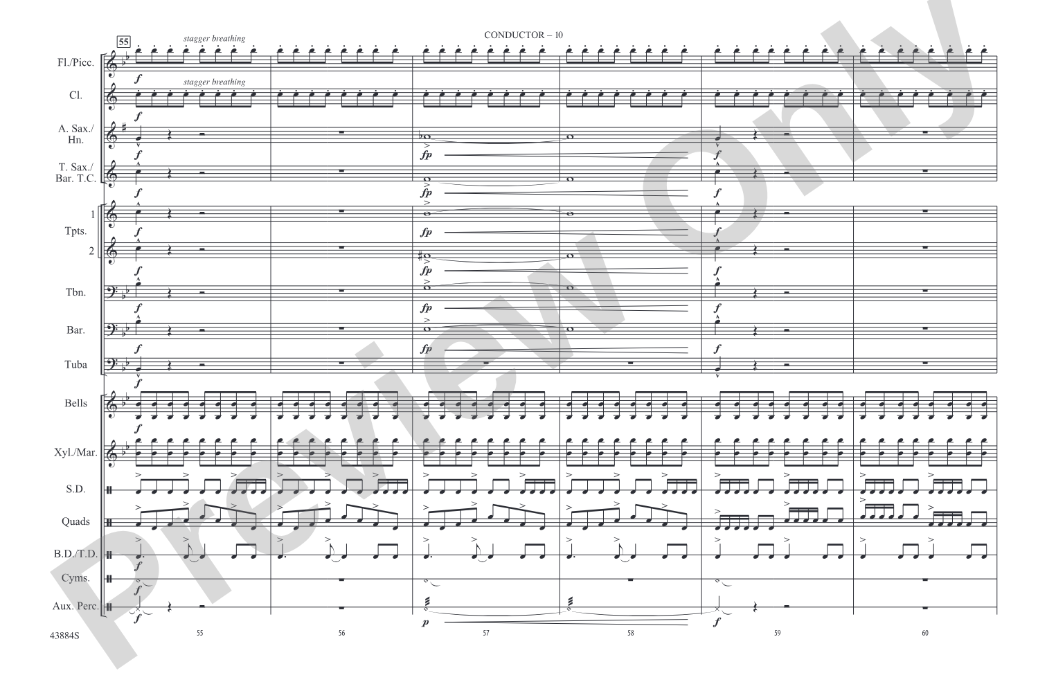 Godzilla, Part 2: Marching Band Conductor Score & Parts