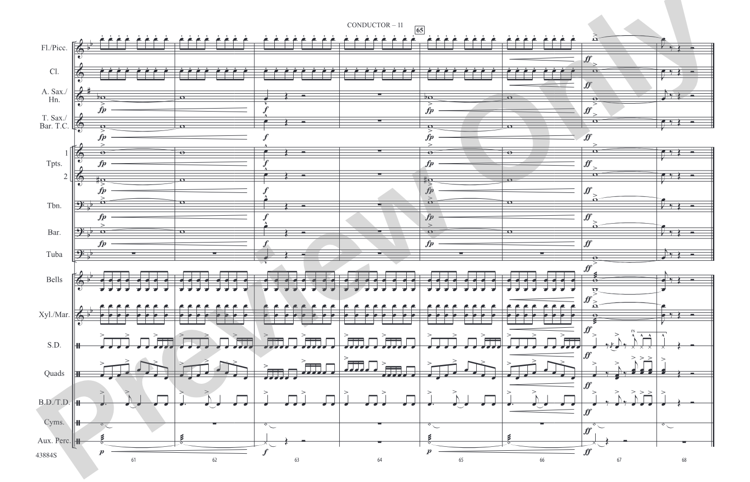 Godzilla, Part 2: Marching Band Conductor Score & Parts
