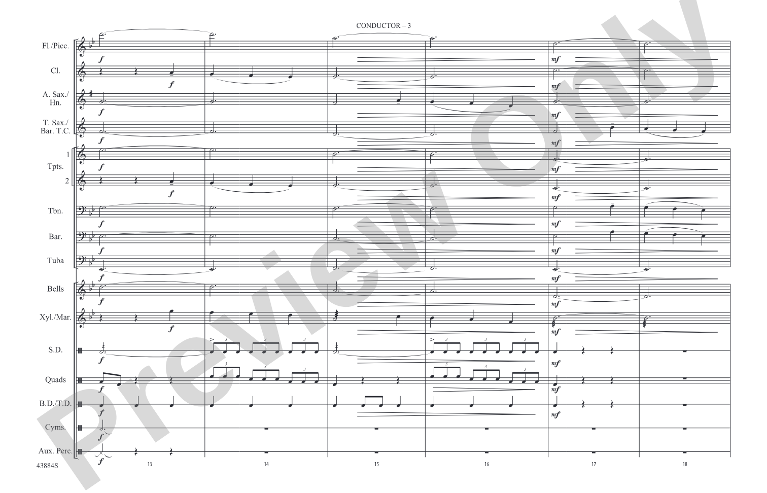 Godzilla, Part 2: Marching Band Conductor Score & Parts