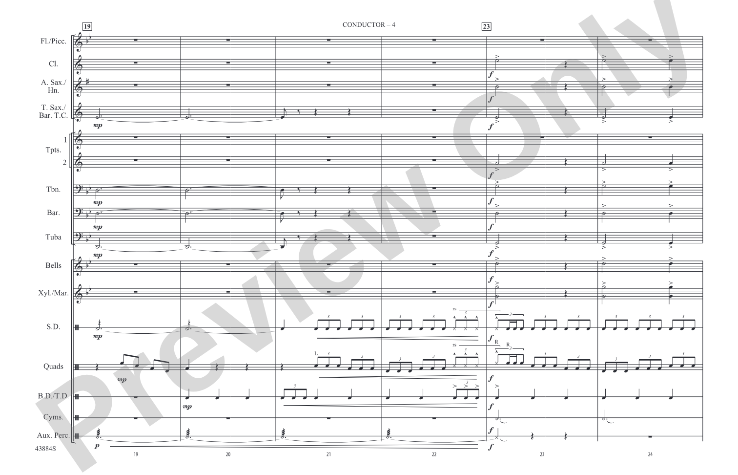 Godzilla, Part 2: Marching Band Conductor Score & Parts
