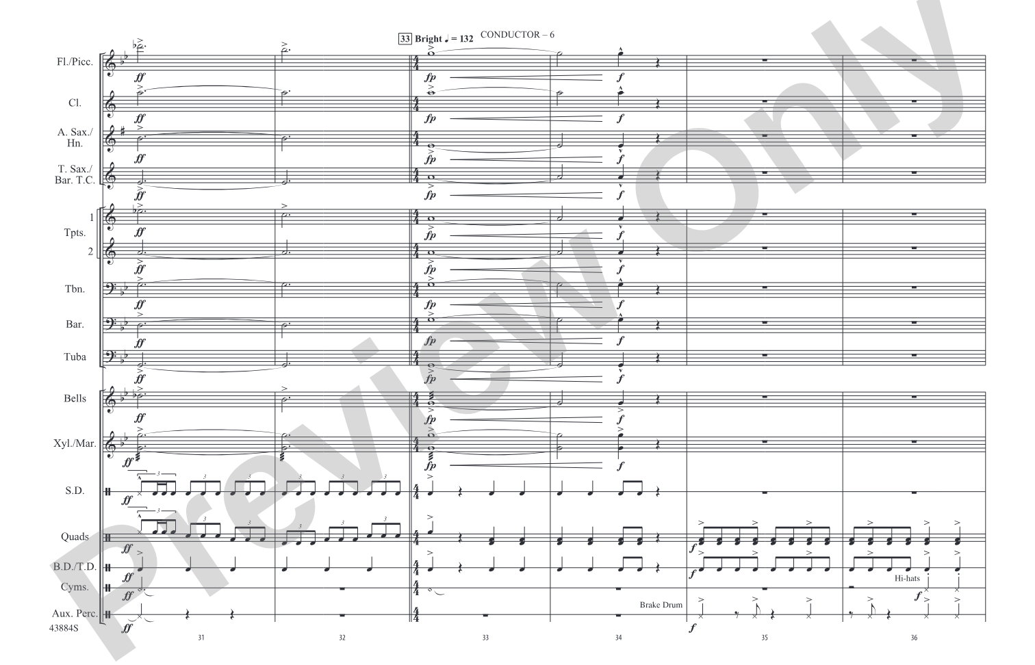 Godzilla, Part 2: Marching Band Conductor Score & Parts