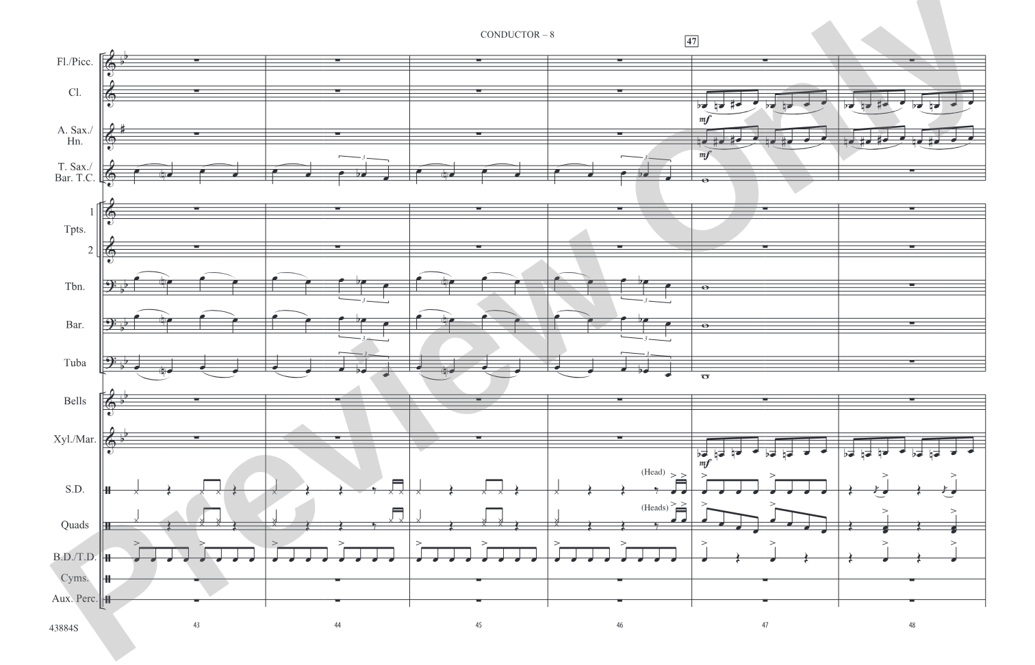 Godzilla, Part 2: Marching Band Conductor Score & Parts