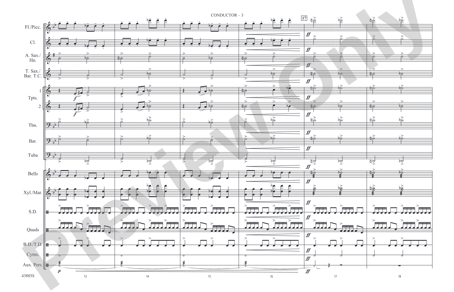 Godzilla, Part 3: Marching Band Conductor Score & Parts