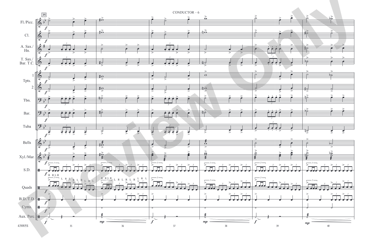 Godzilla, Part 3: Marching Band Conductor Score & Parts