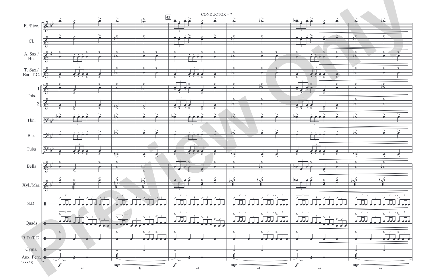 Godzilla, Part 3: Marching Band Conductor Score & Parts