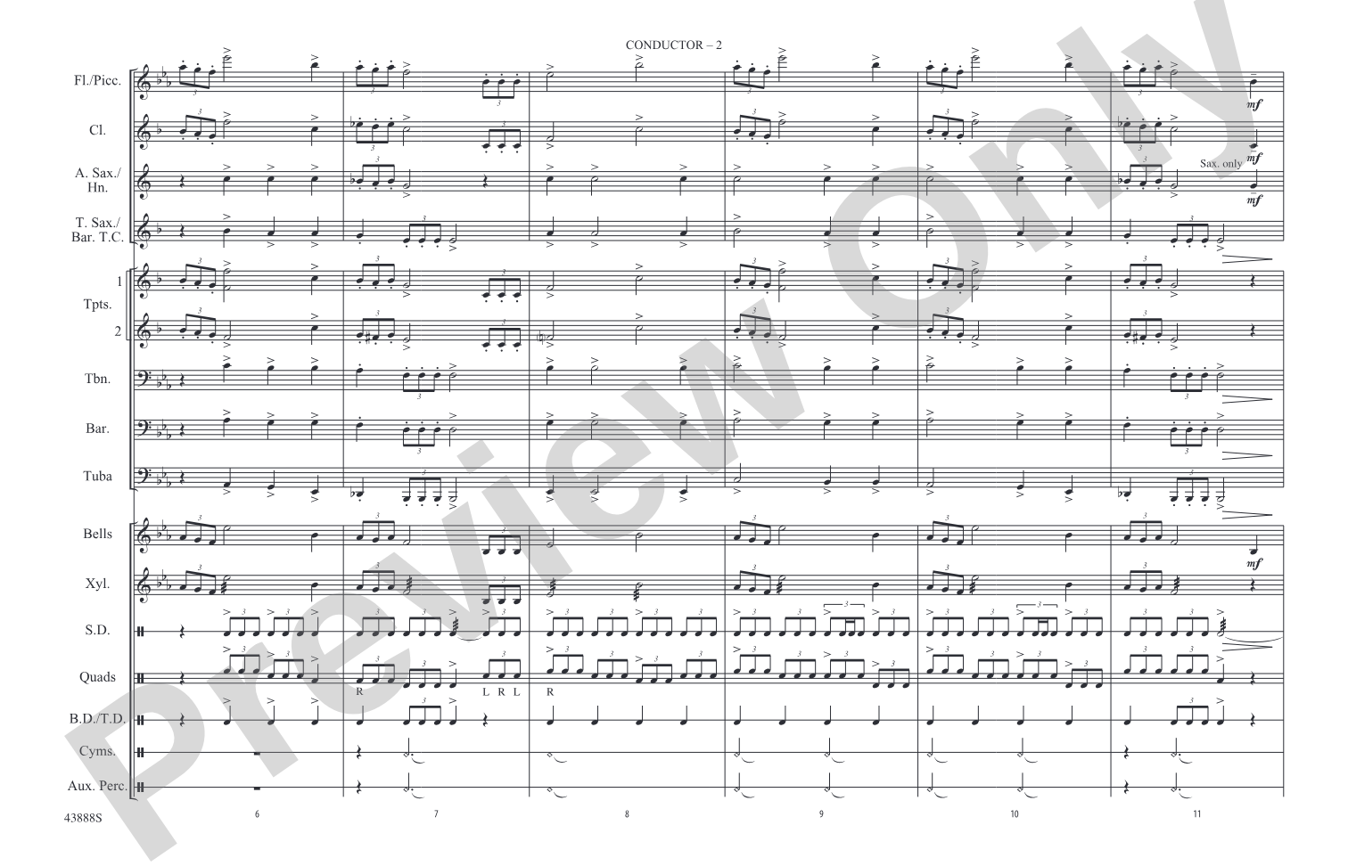 Star Wars (Main Theme): Marching Band Conductor Score & Parts